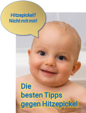 Tipps gegen Hitzepickel beim Baby